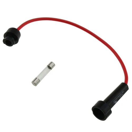 Vista 3 de Portafusibles Montados con Cable 6 en 1 con 5 Portafusibles de 6x30mm 1A