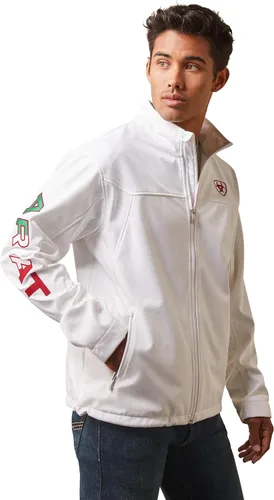 Vista 7 de ARIAT New Team Softshell Mexico Chaqueta para hombre, color negro, Negro