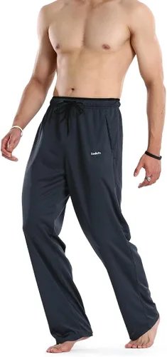 Vista 4 de Radofo Pantalones deportivos para correr, atléticos, casuales, para hombre, ligeros, para entrenamiento, con bolsillos con cremallera, pantalones