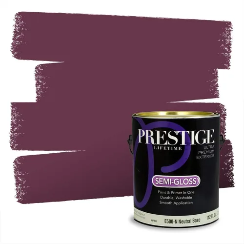 Vista 641 de Prestige Paints Pintura exterior e imprimación en uno, 1 galón, plano, coincidencia comparable de Valspar* Amber Rose*