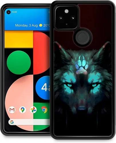 Vista 41 de CARLOCA Funda compatible con Samsung Galaxy S23 Plus, diseño gráfico de identidad negro espiritual lobo, a prueba de golpes, antiarañazos