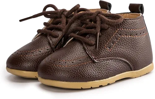 Vista 3 de Miamooi Mocasines clásicos de piel sintética para bebés y niñas zapatos de vestir de boda para niños pequeños Brogue formal plano perezoso Oxford