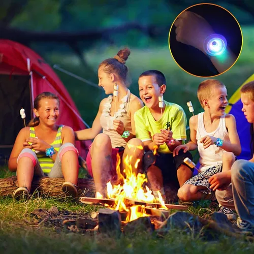 Vista 7 de Recuerdos de fiesta para niños de 4 a 8 a 12 años, pulsera iluminada para bolsas de golosinas, fiestas que brillan en la oscuridad y celebraciones