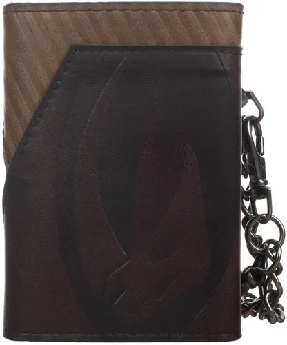 Vista 3 de Bioworld The Mandalorian - Cartera de cadena con escudo de metal, Multi colorido, Personalizado
