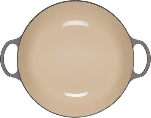 Vista 4 de Le Creuset Signature - Horno de chef de hierro fundido, 7.5 cuartos de galón, Oyster Ostra