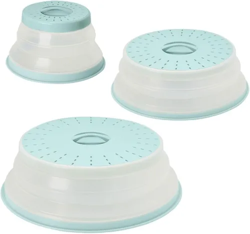 Vista 19 de Tovolo Cubierta antisalpicaduras para microondas para alimentos, mediano (rojo manzana acaramelada) – Tapa protectora antisalpicaduras de silicona