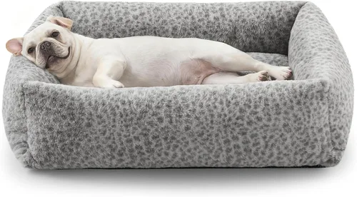 Vista 32 de JOEJOY Cama para Perro de Tamaño Mediano, Cama para Mascotas Ortopédica Lavable de Forro Polar de Pana Suave Premium con Funda de Cremallera