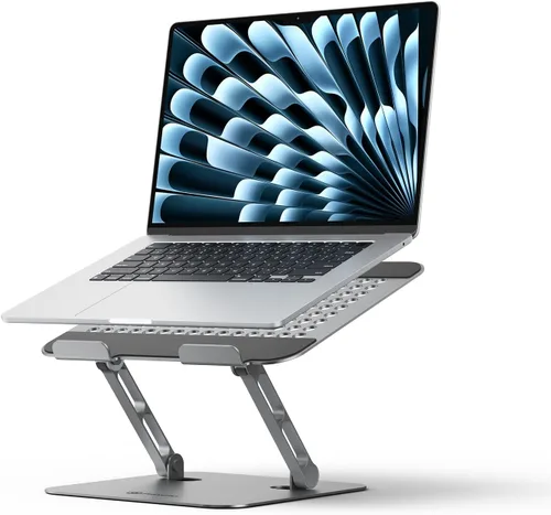 Vista 8 de PHIXERO Soporte ajustable para portátil, soporte ergonómico de aluminio Plateado