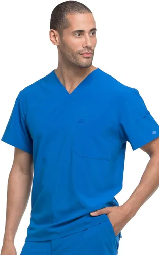 Vista 6 de Dickies EDS Essentials Men Scrubs Top Tuckable V-Neck DK635