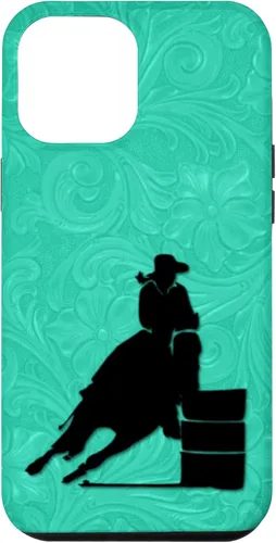 Vista 25 de iPhone 11 Barril Carreras Caballo En Turquesa Floral Estuche De Herramientas