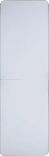 Vista 4 de Flash Furniture Kathryn - Mesa plegable rectangular de plástico ajustable de 8 pies con asa de transporte, mesa plegable para eventos en interiores
