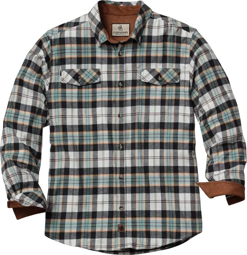 Vista 20 de Legendary Whitetails - Camisa de franela para hombre de manga larga con botones, ajuste relajado
