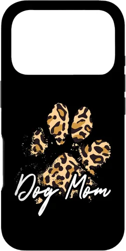 Vista 30 de Dog Mom Gift Leopard Paw Print Fur Mama Case para iPhone 17
