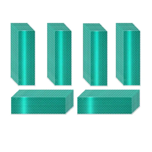 Vista 129 de Pegatinas reflectantes 1 pulgada de diámetro Redondas Reflectoras, Cinta adhesiva impermeable al aire libre de alta visibilidad (80 piezas)