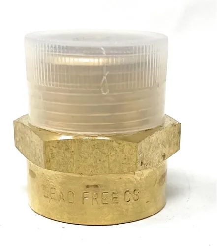 Vista 7 de Adaptador de latón sin plomo Cascada, rosca G británica BSPP macho a NPT hembra (1" x 1" (1 pieza))