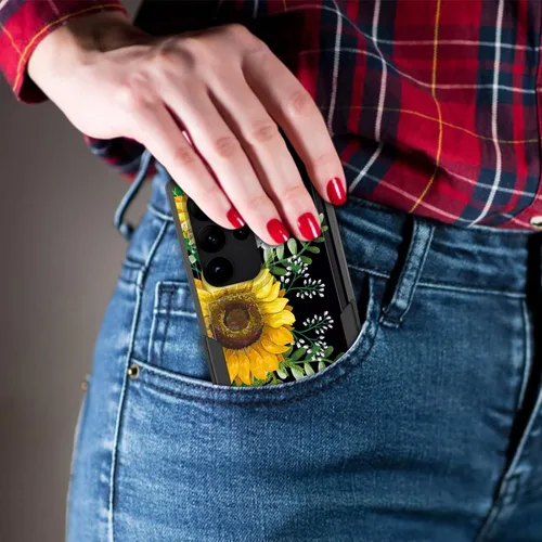 Vista 86 de Funda para Galaxy A14 5G, resistente de doble capa híbrida de policarbonato duro, goma suave, a prueba de golpes, funda protectora resistente