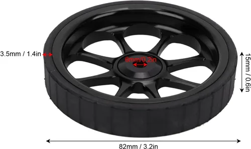 Vista 2 de VGEBY Bicicleta plegable Easy Wheel, aleación de aluminio 3.228 in rodamiento ensanchado rueda fácil para Brompton 3sixty bicicleta plegable (negro)