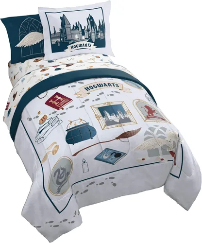 Vista 17 de Jay Franco Disney Lilo and Stitch - Juego de edredón tamaño Twin, ropa de cama de 5 piezas, incluye juego de sábanas y fundas de almohada, ropa