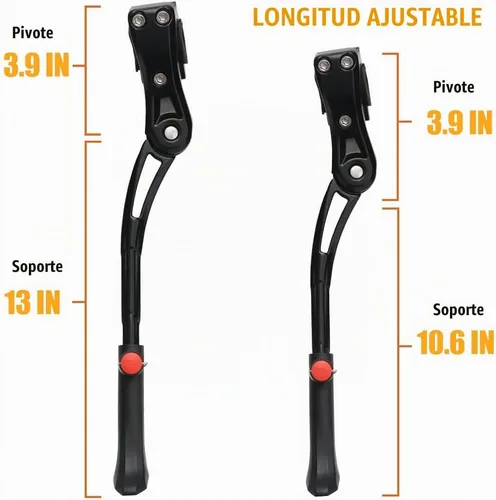 Vista 2 de TOPCABIN Soporte ajustable de aleación de aluminio para bicicleta, negro, para bicicletas de 24 a 28 pulgadas