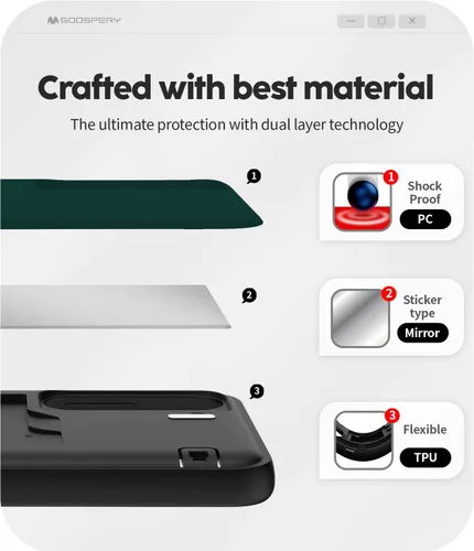 Vista 4 de GOOSPERY Parachoques magnético para puerta compatible con Galaxy S23 Plus, funda con tarjetero, cierre automático por imán, fácil de usar Verde