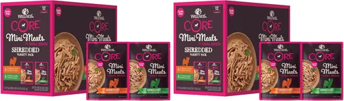 Vista 9 de Wellness CORE - Paquete variado de mini comidas en paté para razas pequeñas, comida húmeda para perros adultos, sin granos, natural, 3 onzas