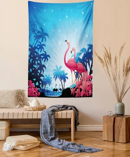Vista 29 de Lunarable Tapiz azul, piscina temática de competición deportiva con carriles imagen de pictograma acuático, decoración de tela para colgar