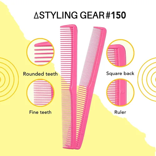 Vista 7 de Styling Gear Juego de 150 peines de peluquería para hombres, peines para mujeres, peines para estilista, barba, bigote, peine de bolsillo, fabricado