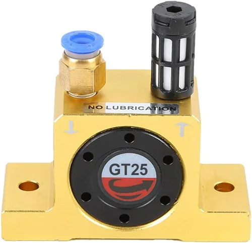 Vista 6 de Vibradores industriales GT8, G 1/8" vibradores neumáticos silenciosos de la turbina para la tolva, vibrador industrial de oro GT-8