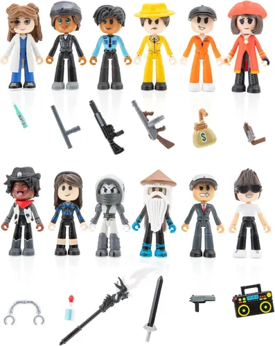 Vista 3 de DevSeries Paquete de 6 figuras misteriosas - Seis figuras de acción sorpresa de 2.75 pulgadas para mezclar y combinar, accesorios únicos y código