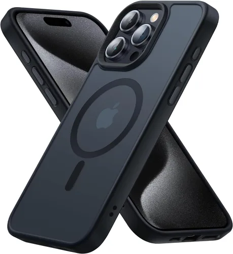 Vista 25 de Funda magnética diseñada para iPhone 11, [probada contra caídas de grado militar] [compatible con MagSafe] Funda protectora delgada translúcida mate