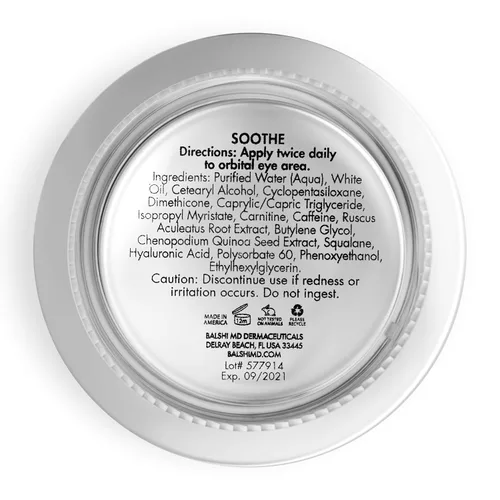 Vista 4 de Crema de ojos calmante intensa reparadora - Tratamiento para ojeras, hinchazón y arrugas, ácido hialurónico, cafeína, crema de ojos para ojos