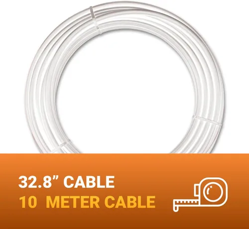 Vista 2 de Poynting Antena celular direccional XPOL-2-5G (sin T-Mobile) MIMO 2X2 4G/LTE 5G 698-3800 MHz 11dBi Cable de 32.8 ft Conector SMA