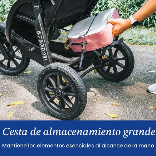Vista 9 de Chicco Activ3 - Cochecito ligero para correr, todo terreno, 3 ruedas