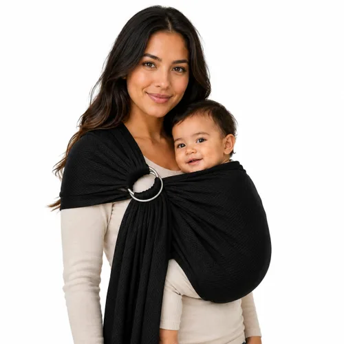 Vista 19 de Bandolera ajustable con anillo de aluminio para transportar bebés, Talla única, Azul