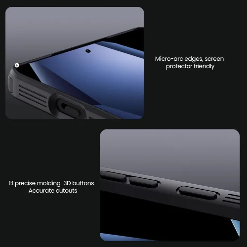 Vista 7 de Funda para OnePlus 13R, One Plus 13R con protector de cámara deslizante para PC duro y TPU, funda protectora delgada y resistente para OnePlus 13R
