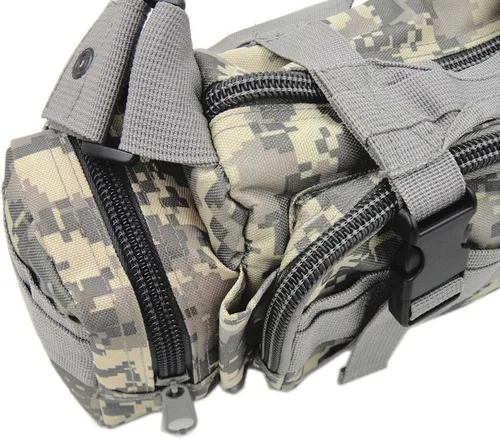 Vista 5 de FAMI Bolsa de despliegue Paquete de cintura táctica Pequeño Sling Pack Bolsa de mano Bolsa de manillar ACU