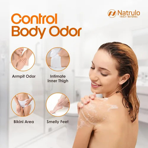 Vista 2 de Natrulo Barra de jabón caqui para control de olores corporales – Gel de baño desodorante purificante con caqui japonés y extracto de té verde