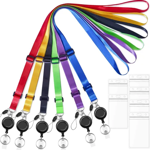 Vista 10 de Paquete de 5 cordones ajustables de liberación rápida con soporte vertical Paquete de 5 cordones con soporte para insignias