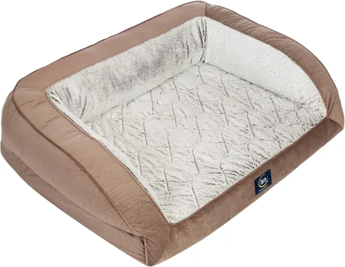 Vista 15 de Serta Cama ortopédica acolchada tipo sofá para perros - Marrón chocolate (Pequeño)