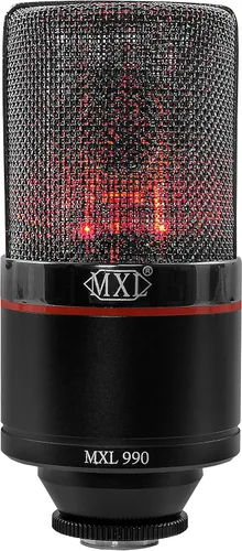 Vista 8 de MXL 990, micrófono de condensador con Shockmount