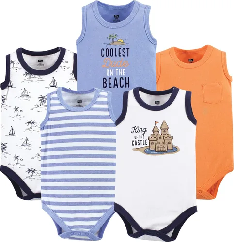 Vista 23 de Hudson Baby Mamelucos sin mangas unisex de algodón para bebé Béisbol