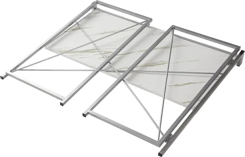 Vista 6 de Urban Lifestyle Escritorio plegable para computadora, mármol/plata