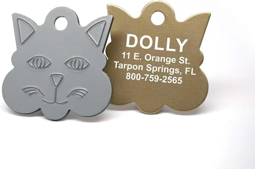 Vista 7 de Providence grabado Aluminio Pet ID Etiquetas para gato y perro