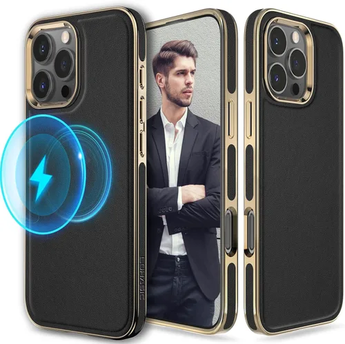 Vista 9 de LOHASIC Funda de piel de lujo para iPhone 18 Pro Max/iPhone 17 Pro Max Beige
