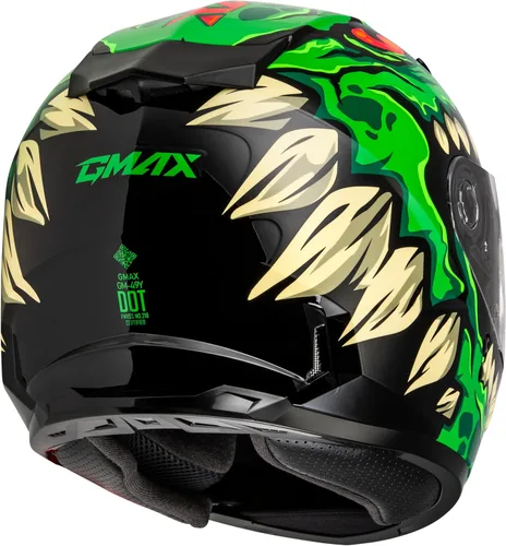 Vista 4 de GMAX Youth GM-49Y Drax - Casco de cara completa para clima frío, aprobado por FMVSS 218