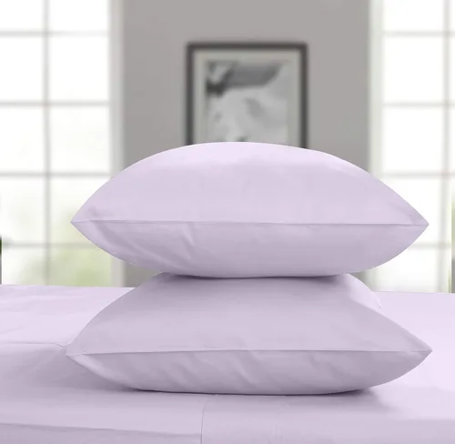 Vista 13 de Threadmill Fundas de almohada estándar de algodón orgánico, percal blanco, 2 piezas Blanco brillante sólido