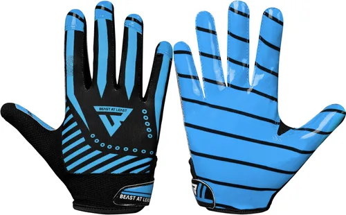 Vista 9 de Guantes de fútbol juvenil, guantes de fútbol transpirables para niños y adultos, guantes de receptor ancho para jóvenes, guantes ideales para un