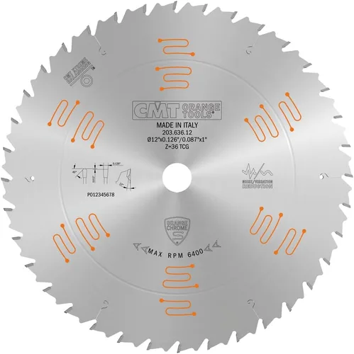 Vista 5 de CMT 203.630.10 Naranja Cromo Pegamento LÍNEA Rasgando Cuchilla 10" x T30 TCG