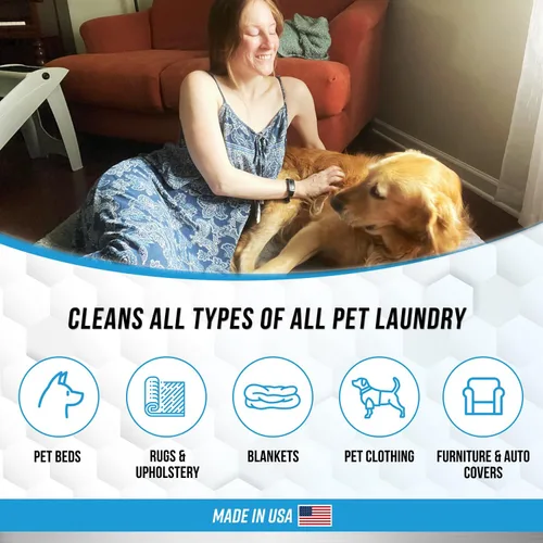 Vista 4 de Detergente para Ropa de Mascotas Eliminador de Olores - ACTIVE Detergente en Polvo a Base de Enzimas para Camas de Perros, Orina de Gato, Compatible