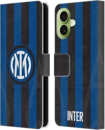 Vista 9 de Head Case Designs Officially Licensed Inter Milan Away 2025/26 Crest Kit Leather Wallet Case Compatible with Apple iPhone 11